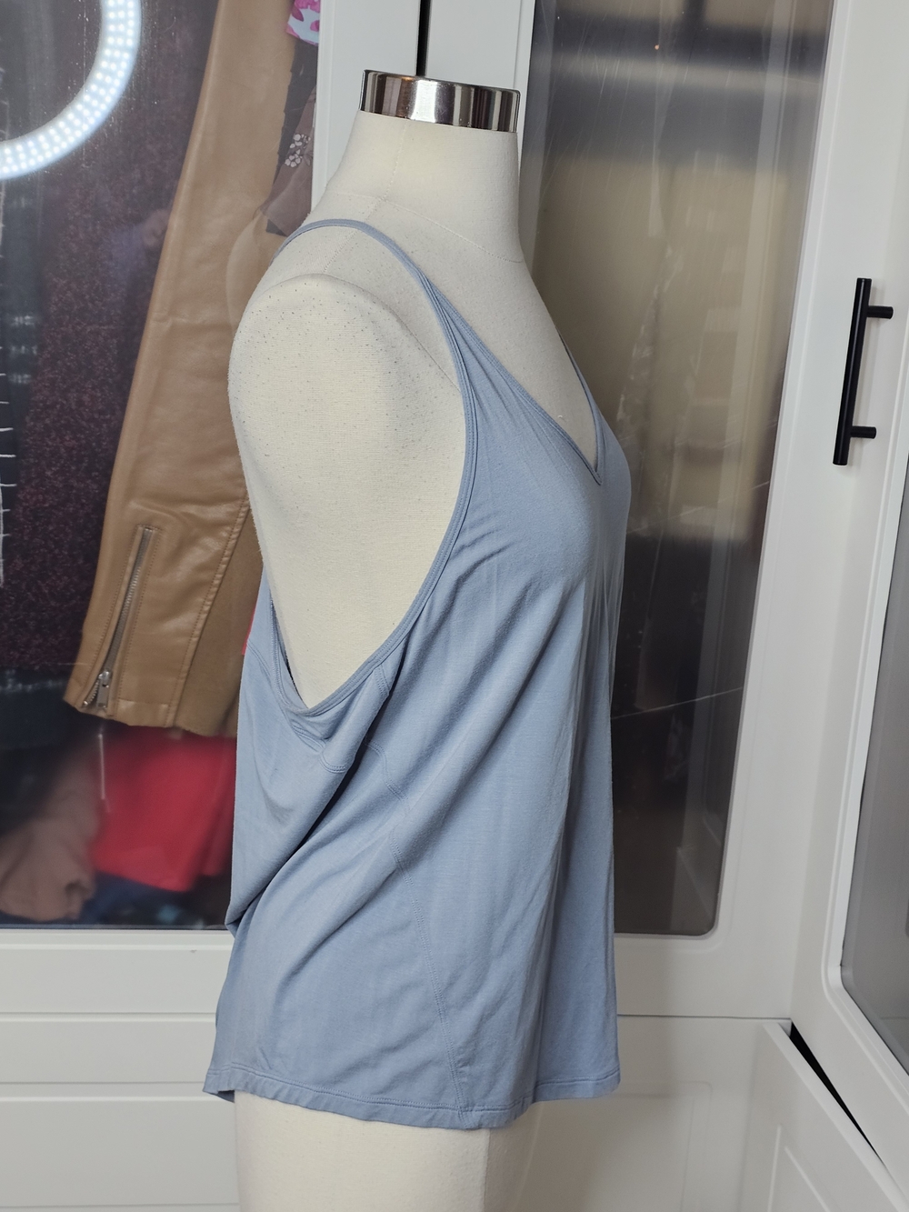 lululemon athletica Dusty Blue V-Neck Spaghetti Strap Camisole - Picture 2 of 5